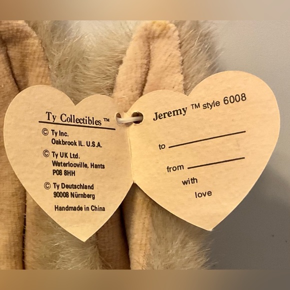 Ty Jeremy stuffed rabbit - Picture 6 of 7